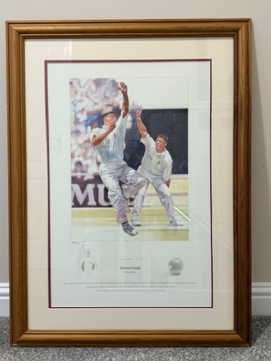 Darren Gough signed print