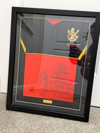 Gazza, Warne and the 2003 World Cup Winners Head to Auction 2 Signed Virat Kohli Royal Challengers shirt